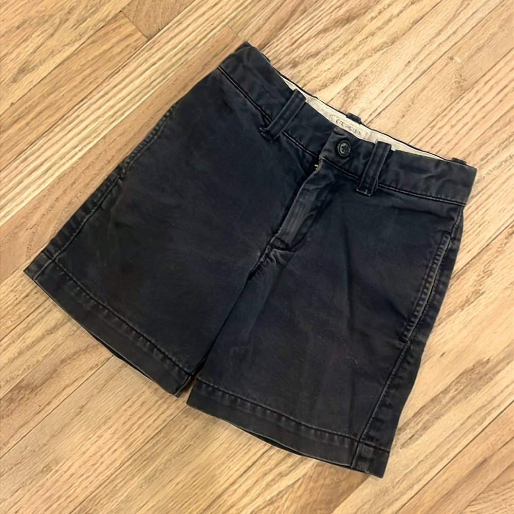 2/$20 Crewcuts size 3 black zip up adjustable waist shorts